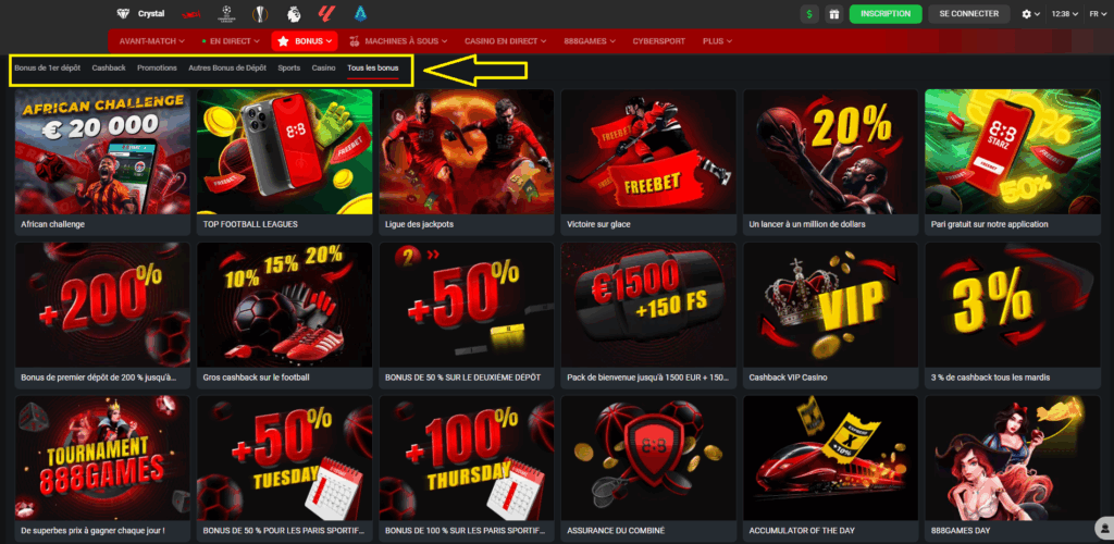 Conditions d’utilisation du bonus 888starz