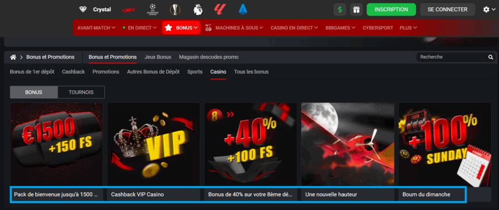 888starz Bonus Boom du dimanche