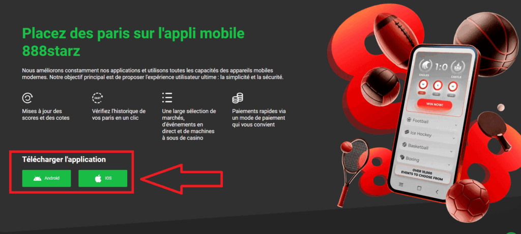 Revue de l’application 888starz télécharger