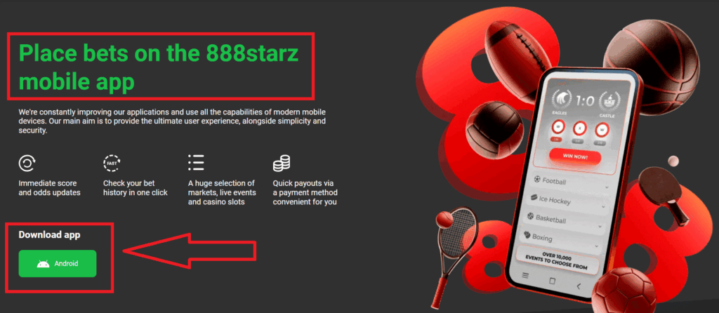 888starz Download Mobile Review